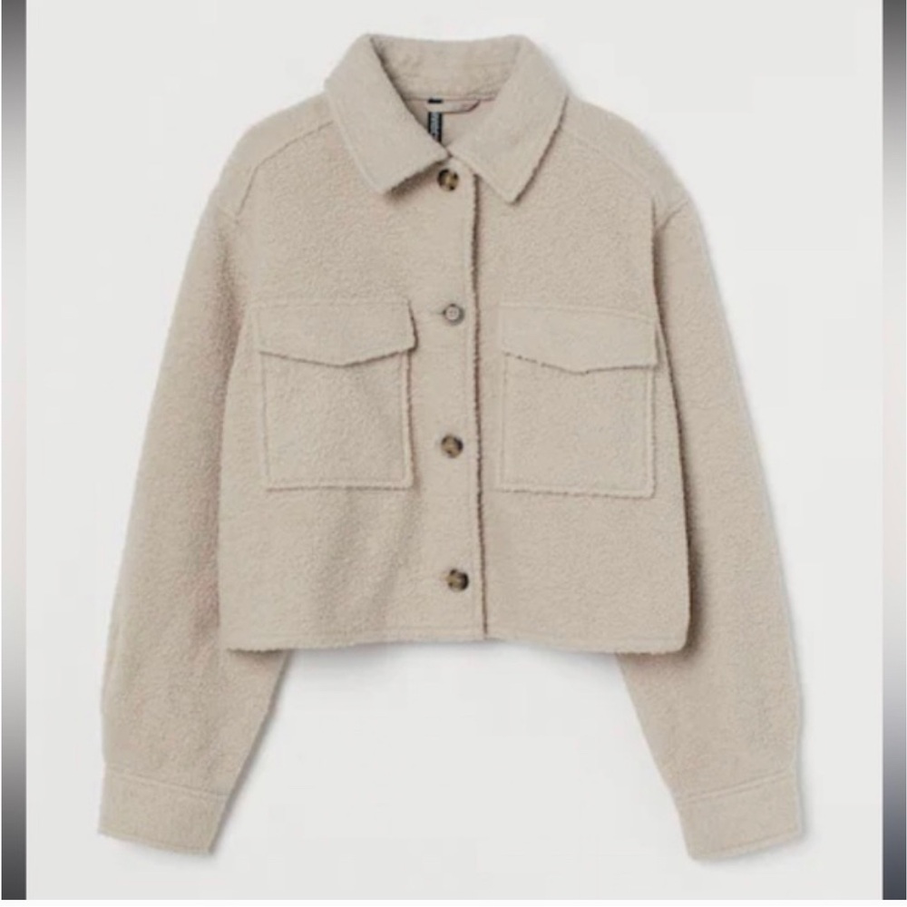 Cozy jacket with buttons and collars NWT